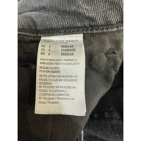 American Eagle Outfitters washed black mom jeans size 6 Regular - Picture 9 of 13